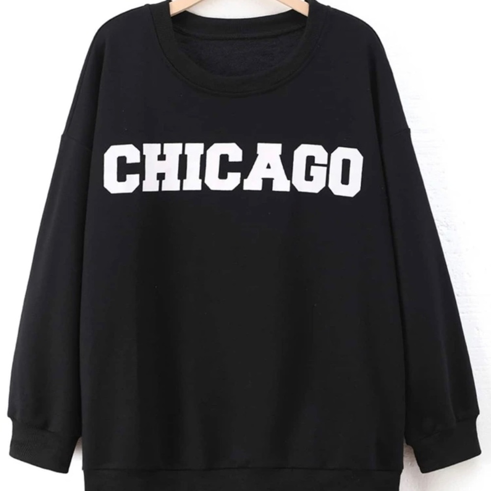 ⚡️ 3/$15⚡️  Plus Letter Graphic Drop Shoulder Sweatshirt